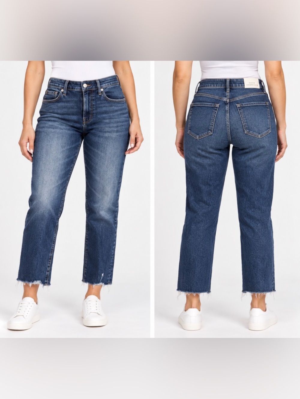 Good American Good Legs Straight Leg Jeans Indigo765 Size 2 | 26 NWT